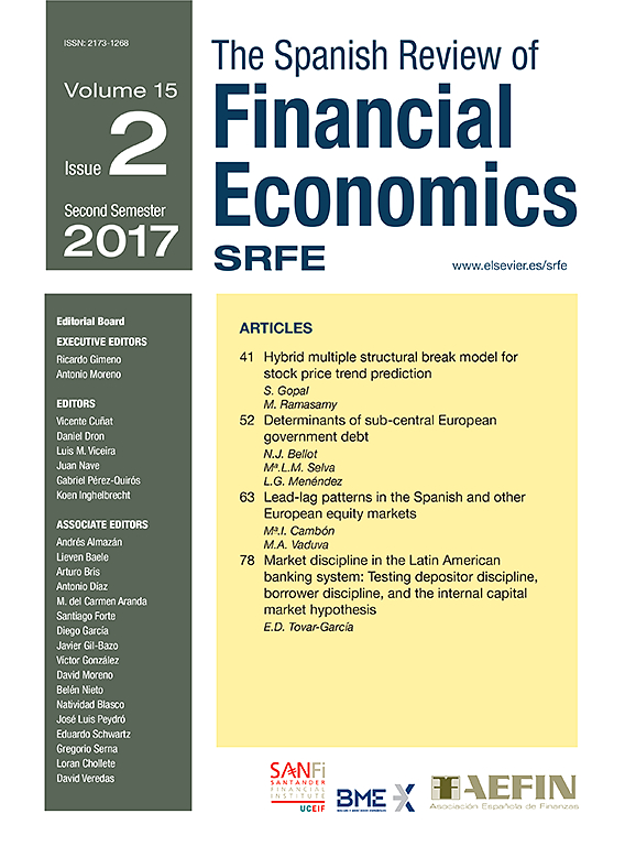 Go to journal home page - The Spanish Review of Financial Economics